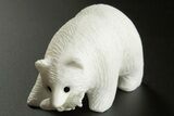 2.5" Realistic White Marble Bears with Fish - Philippines - Photo 2